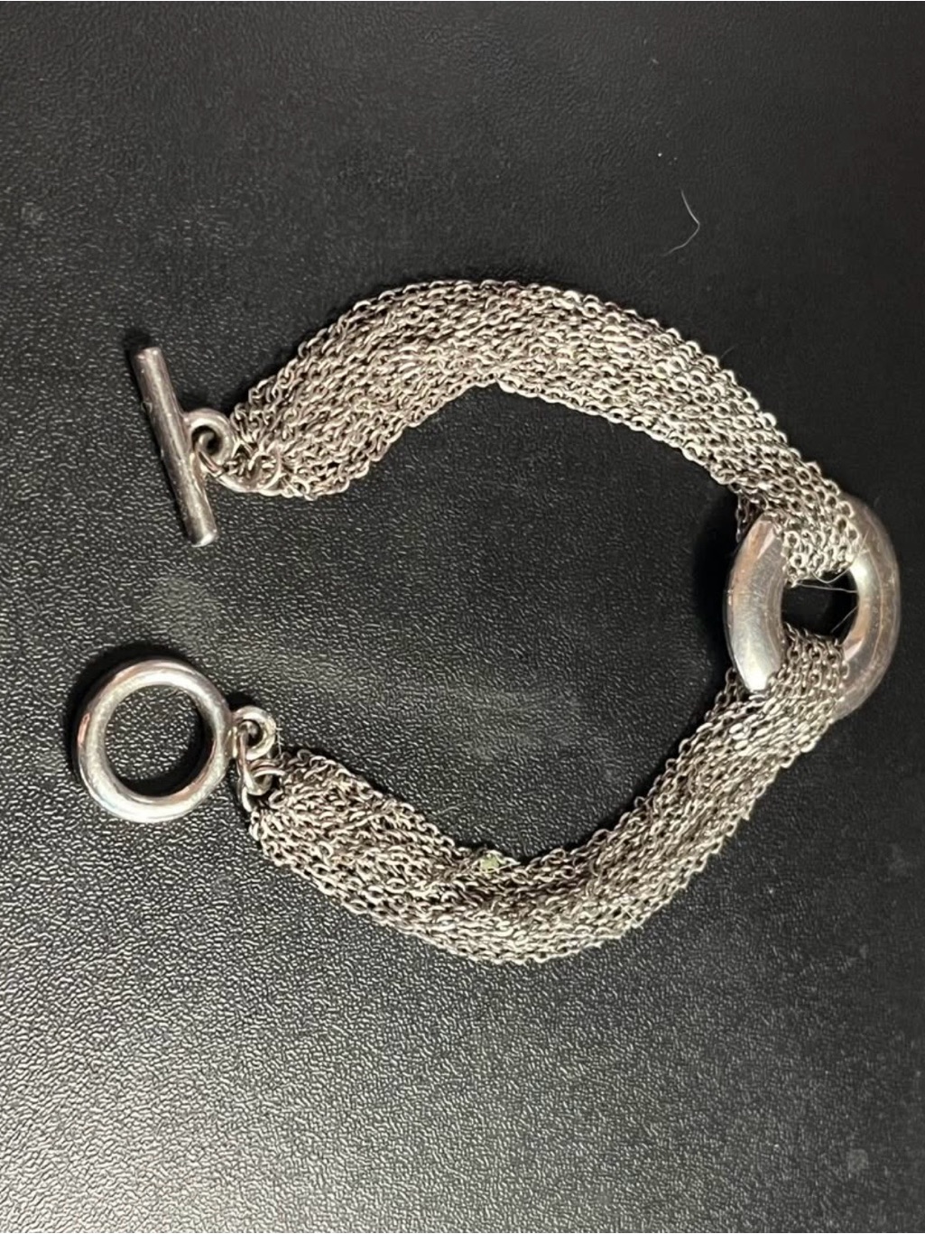 Silver Tone Tiffany Style Bracelet